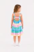 VESTIDO INFANTIL COLORIDO ESTAMPA CORAÇÕES MÁLAGAH - comprar online