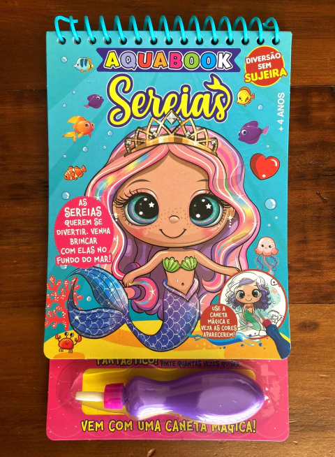 Aquabook Sereia – Livro de Colorir com Água