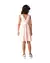VESTIDO INFANTIL LISTRAS PONTILHADAS LARANJA MALWEE - comprar online
