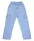 CALÇA JEANS INFANTIL MENINA BOLSOS CARGO COM CÓS ELÁSTICO PAMI - comprar online