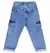CALÇA JEANS MOLETOM INFANTIL MENINO BOLSOS CARGO COM BARRA VIRADA KOOKABU - comprar online