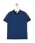 CAMISA POLO INFANTIL MENINO EM PIQUET DE ALGODÃO MALWEE AZUL ESCURO - comprar online