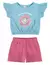 CONJUNTO INFANTIL MENINA BLUSA EM ALGODÃO E SHORTS EM JACQUARD MALWEE - comprar online