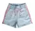 CONJUNTO MANGA LONGA INFANTIL MENINA COM SHORTS JEANS PETIT CHERIE - loja online