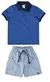CONJUNTO INFANTIL MENINO CAMISA POLO E BERMUDA JEANS MALWEE - comprar online