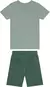 CONJUNTO INFANTIL CAMISETA LISTRAS E BERMUDA CARINHOSO - ENGILKIDS MODA INFANTIL