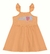VESTIDO INFANTIL ALÇAS COM BABADO MALWEE LARANJA - ENGILKIDS MODA INFANTIL