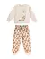 PIJAMA LONGO INFANTIL MENINA GIRAFA EM MOLETINHO BEGE - comprar online