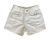 SHORTS SARJA INFANTIL MENINA COM RASGOS FROMMER OFF WHITE - comprar online