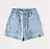 SHORTS JEANS INFANTIL MENINA COM ELÁSTICO MALWEE na internet