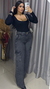Calça Cargo Grafite Wide Leg Pantalona - comprar online