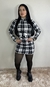 Vestido Xadrez Gola Alta Manga Longa - loja online