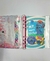 Caderno argolado , capa agua e gliter - Stitch - Donna Fofura