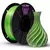 Filamento PLA Duo Color Prata e Verde Neon - V-Silk High Speed 1Kg - Voolt3D - comprar online