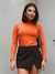 Blusa Básica Manga Longa Lisa Feminino - loja online