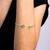 BRACELETE EM PRATA 925 FIO REGULAVEL PEDRA OVAL na internet