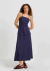 Vestido Midi Listrado Linho - Hering - comprar online