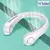 Mini ventilador elétrico portátil do pescoço, Neckband silencioso, USB recarr na internet