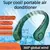 Imagem do Mini ventilador elétrico portátil do pescoço, Neckband silencioso, USB recarr