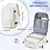 Mochila de Viagem para Homens e Mulheres, Item Pessoal, Carry on, Flight Approve - achadinhosbabi