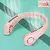 Mini ventilador elétrico portátil do pescoço, Neckband silencioso, USB recarr na internet