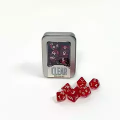 Kit Dados RED CLEAR