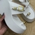 Plataforma Nuuk Off-White com fivela dourada - comprar online