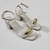 Hilo - Sandália Salto bloco com fivela dourada - Off-White