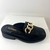 Lumi - Mocassim Mule com aberto com fivela dourada - comprar online