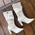 Kyoto - Bota drapeada Off-White salto quadrado na internet