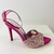 Jade - Sandália salto fino com cristais Odré Pink - comprar online