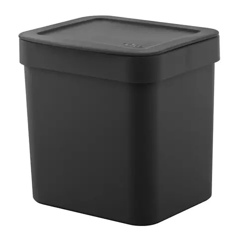 Lixeira de Pia com Tampa Oculta 2,5L Preta - comprar online