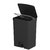 Lixeira Trium com Pedal 30 Litros Preta com Anel para Saco - comprar online