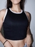 Blusa regata com viés contrastante na internet