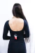 Blusa de poliamida manga longa com as costas aberta - comprar online