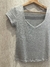 Remera escote espejo modal