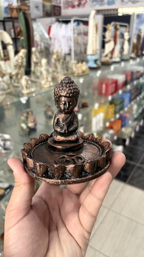 Incensário com estátua de Buda - comprar online