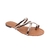 Rasteira Feminina Tiras Chumbo - comprar online