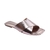Rasteira Feminina Metalizada Chumbo - comprar online