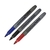 Marcador Permanente Brasfort Ponta Fina 2mm Preto, Azul ou Vermelho