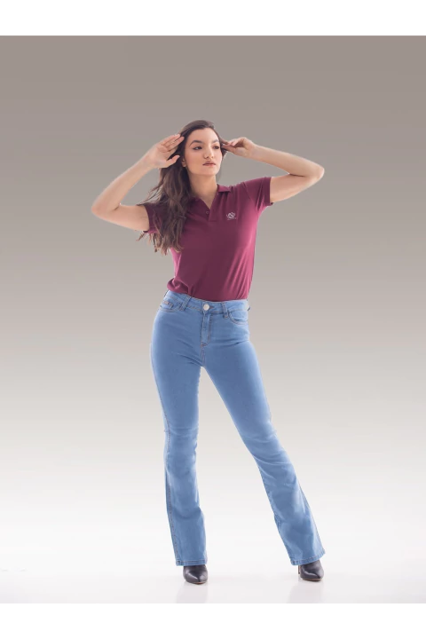 Calça Jeans Feminina Country BootCut Destroyed