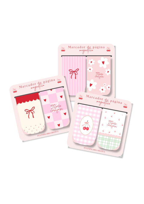 Marcador de página magnético - Coleção Cherry - comprar online