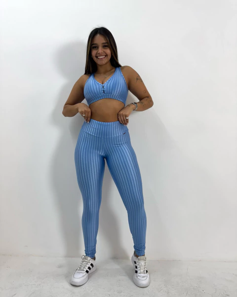 Conjunto Fluir - Decote Costas - Poliamida - Reação Sports