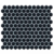 Malla Decorativa Hexa Matte Black 260 x 300 mm Fika - comprar online
