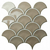 Malla Decorativa Fishscale Fan Shape Grey 259 x 273 mm Fika - comprar online