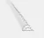 Guardacanto Arco Aluminio 9 mm x 2.50 mts Blanco Atrim - comprar online