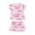 CONJ. PIJAMA BLUSA E SHORT EST. ROSA FAKINI - comprar online