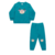 CONJUNTO BLUSAO E CALCA FEMININO AZUL ESVERDEADO - comprar online