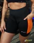 Bermuda - Preto com detalhe laranja