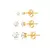 TRIO BRINCO PONTO DE LUZ ZIRCÔNIA CRISTAL 3, 4 E 5MM